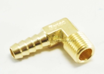 1/4 NPT til 10mm slange 90 vinkel
