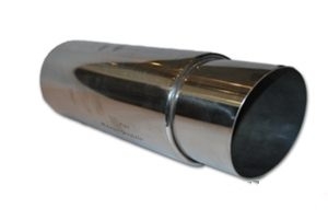 Rustfri 3,0'' demper 4,5'' vinklet