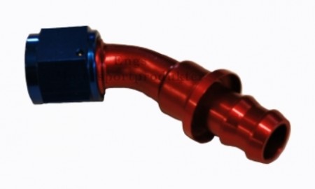 AN8 14mm Slange 45 bøy