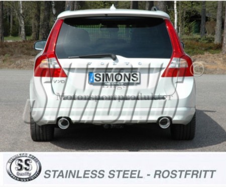 Erstatningsrør for fremdre demper V70/XC70 T6 AWD