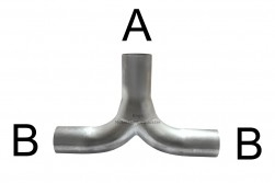 T-rør, A=63mm B=63mm