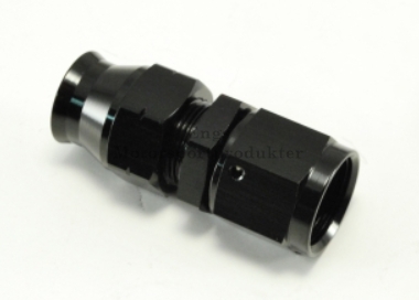 AN8 tilkobling til 1/2´´ aluminiumsrør -hun utgang -Svart