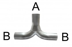 T-rør A=63mm B=63mm