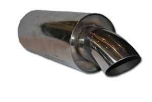 Rustfri 2,5'' demper 3,0'' bøy